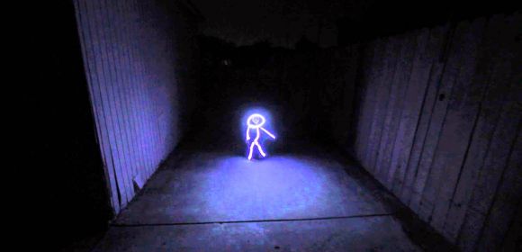 Parent Dresses Daughter in Best Halloween Costume Ever, Creates LED Stick Figure
