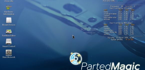 Parted Magic 4.4 Adds Dial-Up Networking and Sound Support