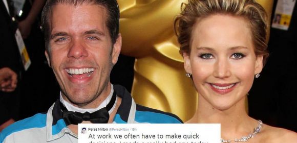 Perez Hilton Reaches New Low with Angry Rant Against Jennifer Lawrence
