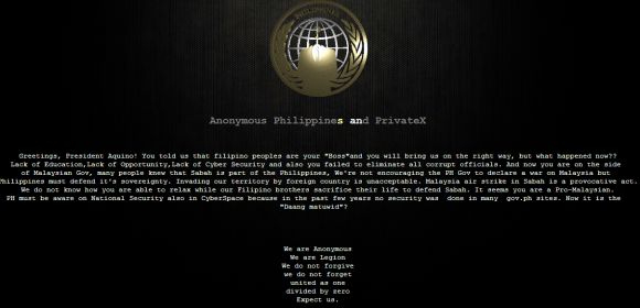 Philippines National Telecommunications Commission Defaced by Anonymous Hackers