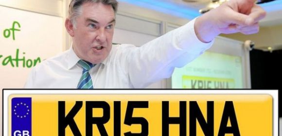 Plate Number KR15 HNA Sells for Record £233,000 (€322,000 / $367,000)