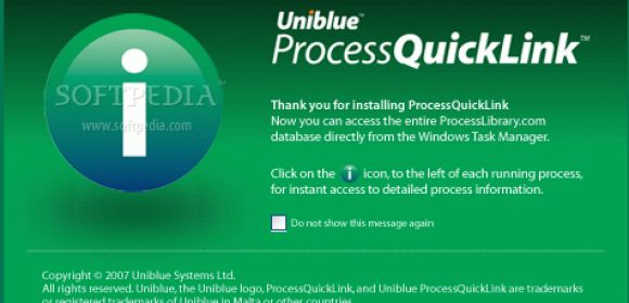 QuickLink for Accessing Info on a Specific Process
