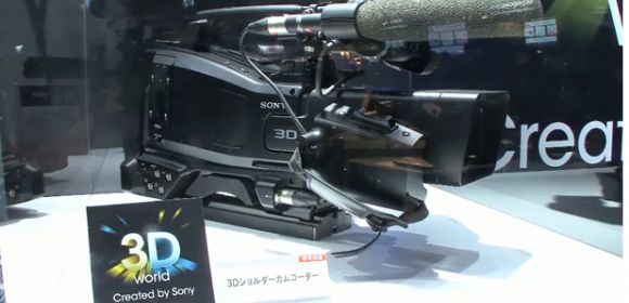 Professional Sony Full HD 3D Camcorder Prototype Caught on Video