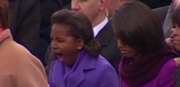 Sasha Obama’s Yawn Goes Viral – Video