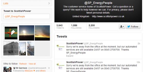Scottish Power Twitter Account Hacked, Used to Send Malicious DMs