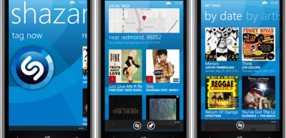 Shazam for Windows Phone 8 Comes with New UI, Unlimited Tags