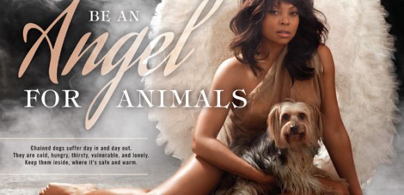 Taraji P. Henson Looks Dazzling in New PETA Ad