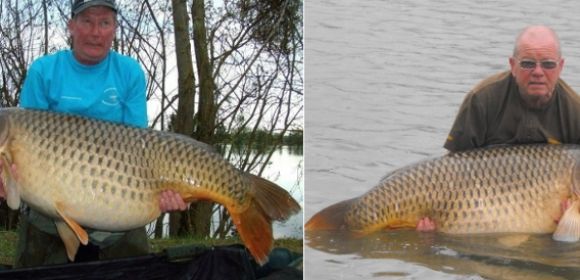 Two Anglers Catch Exact Same Record 100-Pound (45-Kg) Carp in One Week