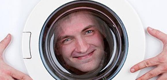 Undressed Man Gets Stuck in Washing Machine During Prank Attempt Gone Wrong