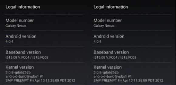 Verizon Galaxy Nexus Receiving Android 4.0.4 (IMM76K) Update