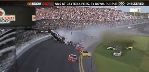 Video: Major NASCAR Crash at Daytona Sends Debris into Stands, Injures 30 People
