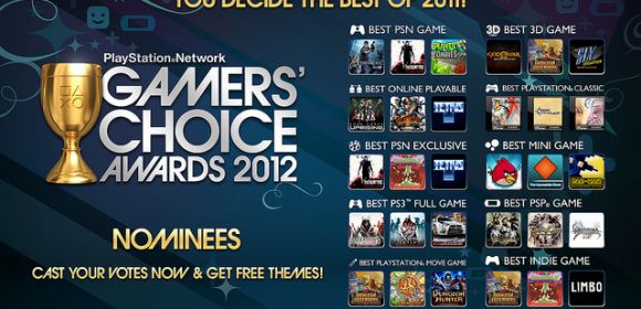 Voting for the 2012 PSN Gamers’ Choice Awards Starts Today