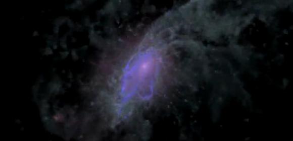 Watch a Disc Galaxy’s Violent Creation and Evolution, 13.5 Billion Years in 2 Minutes