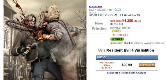 Wii - Resident Evil 4 Retailing for $29.99 the Ad Says