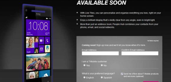 Windows Phone 8X by HTC Confirmed for T-Mobile