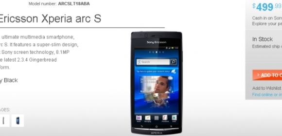 Xperia arc S Lands in the U.S. via Sony Online Store