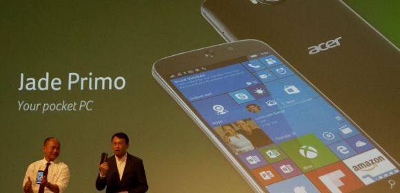 Acer President Confirms Jade Primo 2 with Windows 10 Mobile Coming in 2016