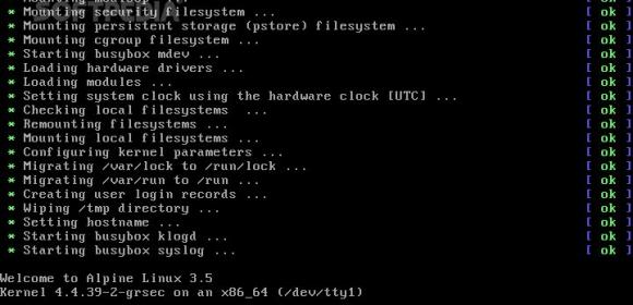 Alpine Linux 3.5.1 Released with Linux Kernel 4.4.45 LTS, New Security Updates