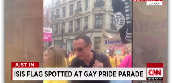 CNN Hilariously “Spots” ISIS Flag at London Gay Parade - Video