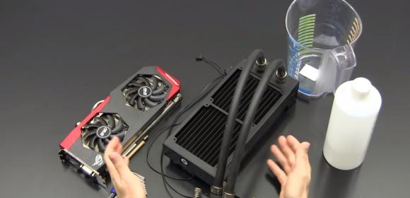 Here's a Guy Showing You How to Fit, Drain and Refill an EK Predator Liquid Cooler on the GTX 980Ti