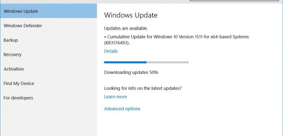 Microsoft Releases Windows 10 Cumulative Updates KB3176493, KB3176495, KB3176492