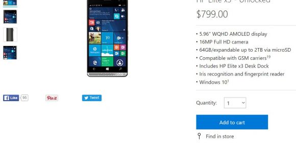 Microsoft Starts Sales of the Windows 10 Mobile Superphone