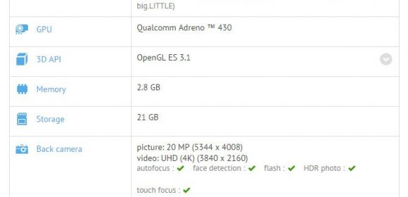 Motorola XT1585 Kinzie Spotted in Benchmark with 5.5-Inch QHD Display, Snapdragon 810