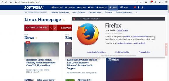 Mozilla Firefox 52.0.2 Released to Fix Linux Crash on Startup, Other Issues