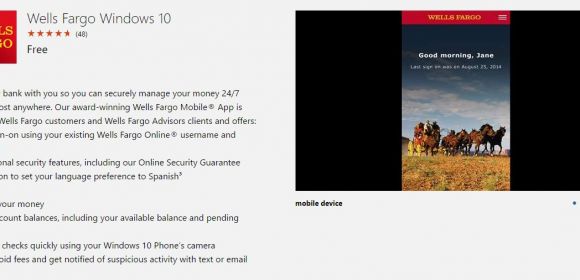 New Windows 10 Mobile Banking App Released: Wells Fargo
