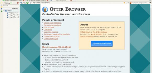 Opera 12 Clone Otter Browser Beta 12 Improves KDE Plasma 5 and Unity Integration
