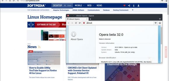 Opera 32 Beta for Linux Features Bookmark Tree View and Password Sync