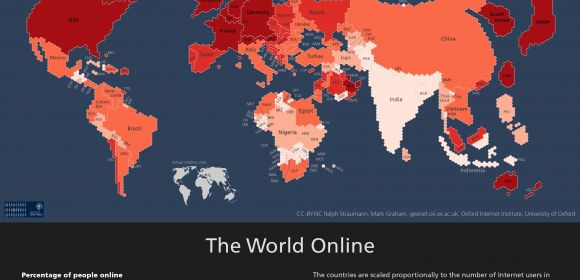 See a Map of the World Based on the Number of Internet Users