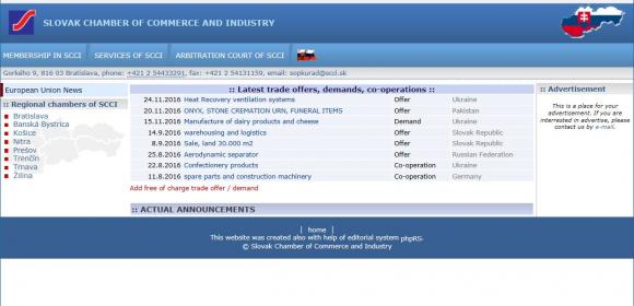 Slovak Chamber of Commerce and Industry Hacked - Updated