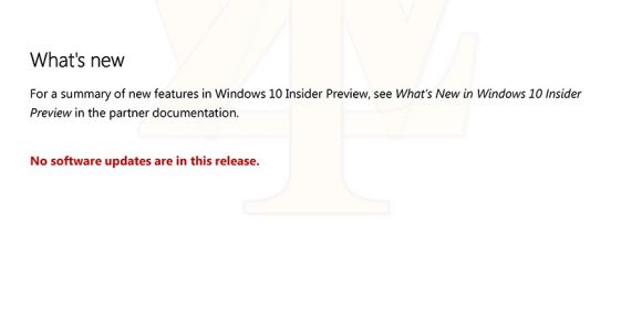 Windows 10 Build 10154 Release Notes Leaked