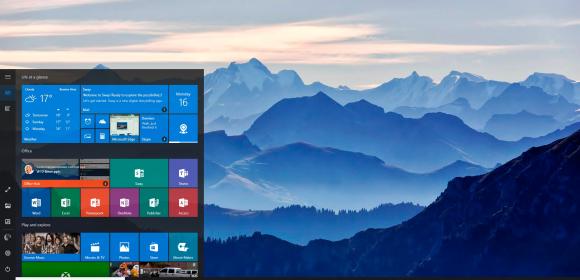 Windows 10 Start Menu Redesigned with Project NEON Transparency