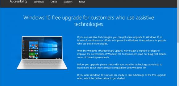 Windows 10 Still Available as Free Upgrade Using Assistive Tech Trick