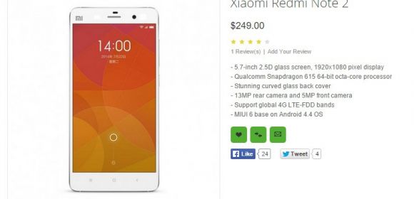 Xiaomi Redmi Note 2 Specs Leak Ahead of Release