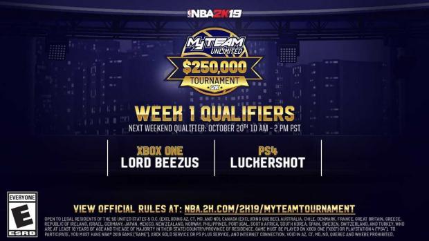 NBA 2K20 MyTEAM Unlimited qualifiers