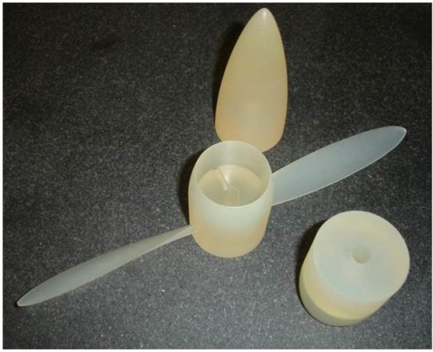 The 3D printed propeller