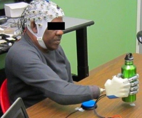 There was no need to implant electrodes into the patient's brain