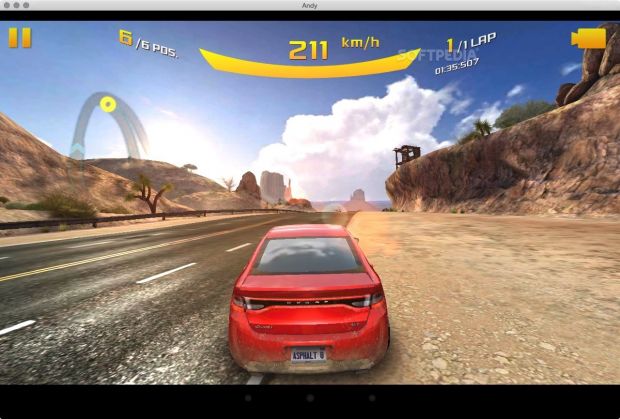 Andy is also able to deal with more complex games such as Asphalt 8