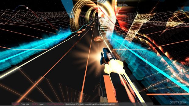 Vibrant colors in Audiosurf 2