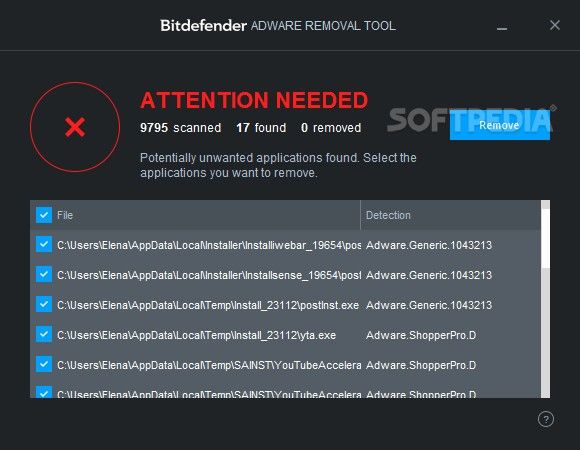bitdefender antivirus malware removal tool