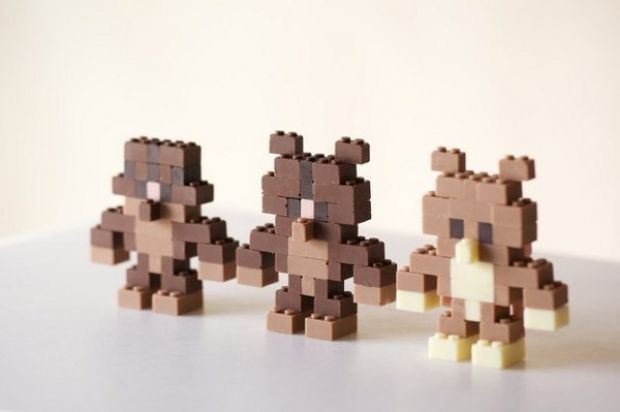 Adorable teddy bears are actually made of chocolate