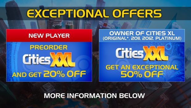 Cities XXL pre-order offers