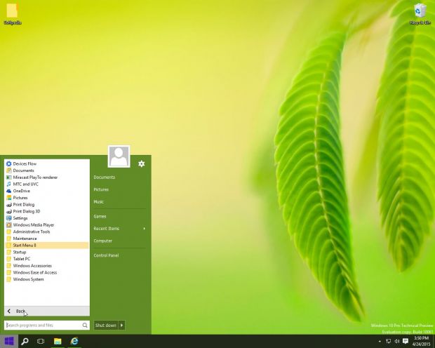 Third-party Start menu app in Windows 10
