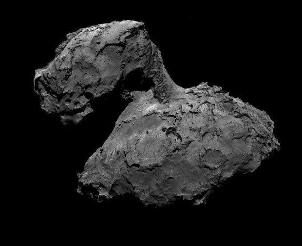 A representation of Comet 67P/Churyumov-Gerasimenko