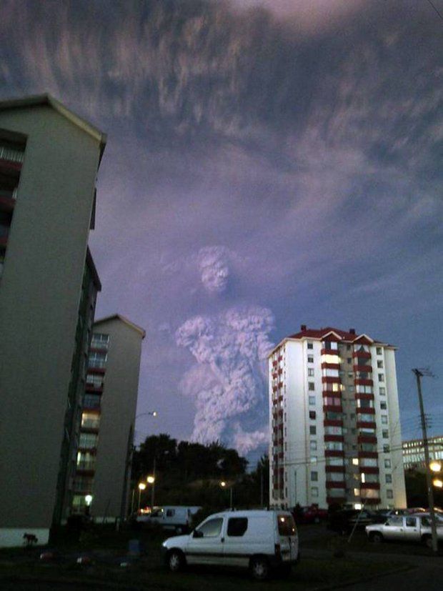 Volcanic ash forms eerie human figure