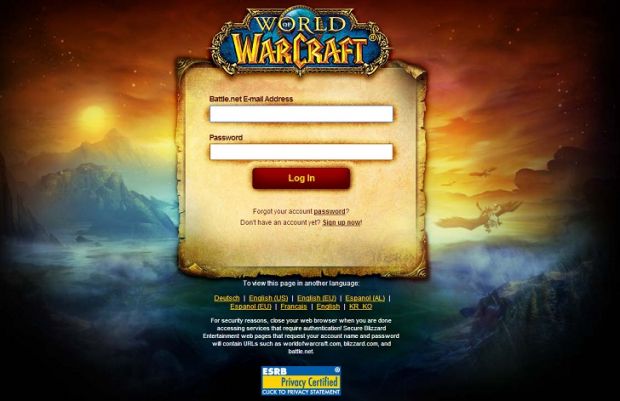 World of Warcraft: Warlords of Draenor phishing