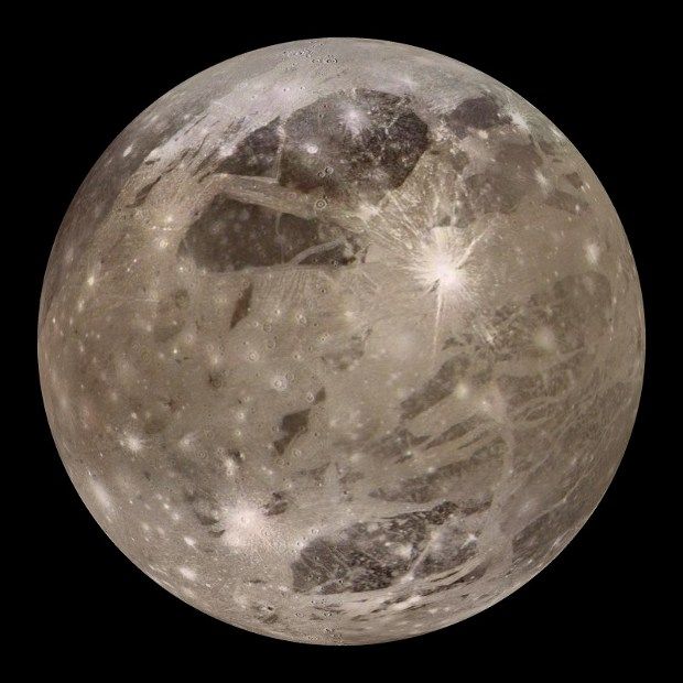 Ganymede is the largest moon in the Solar System